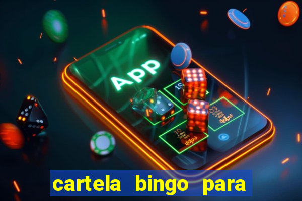 cartela bingo para cha de cozinha imprimir gratis